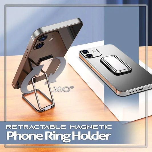 Retractable Magnetic Phone Ring Holder