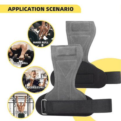 Anti-Slip Black Lifting Grips