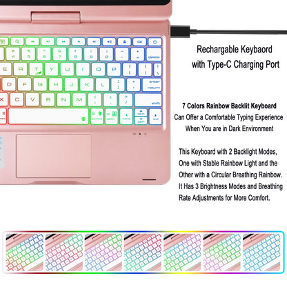 iPad Rotating Rainbow Keyboard